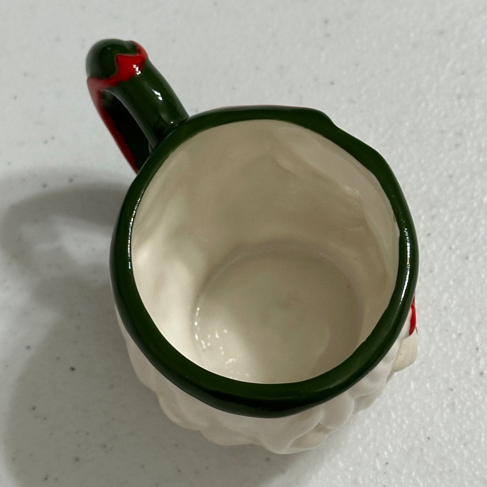 Ciao Claus Santa Harlequin Tea Set Ceramic Teapot & Cup Christmas Seasonal Decor - Picture 9 of 10